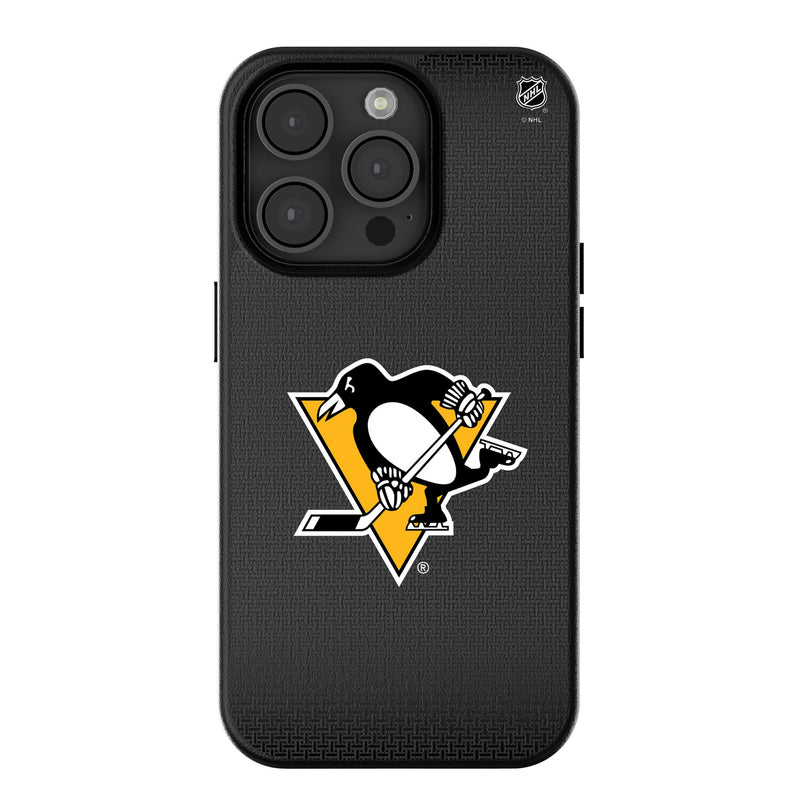 Pittsburgh Penguins Linen iPhone MagSafe Compatible Phone Case