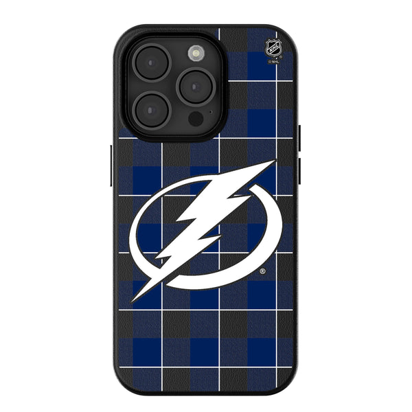 Tampa Bay Lightning Plaid iPhone MagSafe Compatible Phone Case