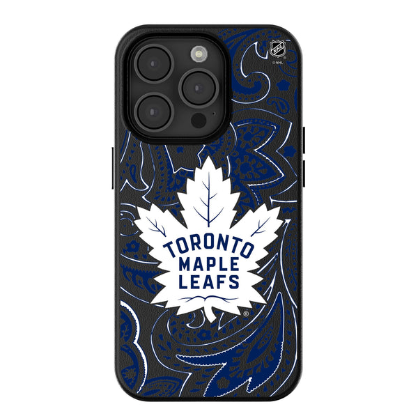 Toronto Maple Leafs Paisley iPhone MagSafe Compatible Phone Case