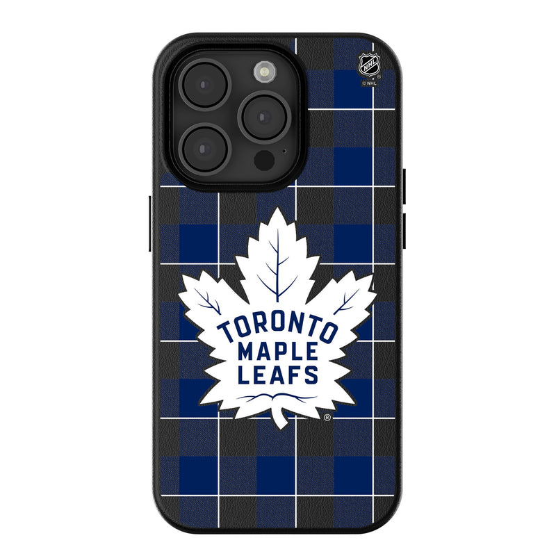 Toronto Maple Leafs Plaid iPhone MagSafe Compatible Phone Case