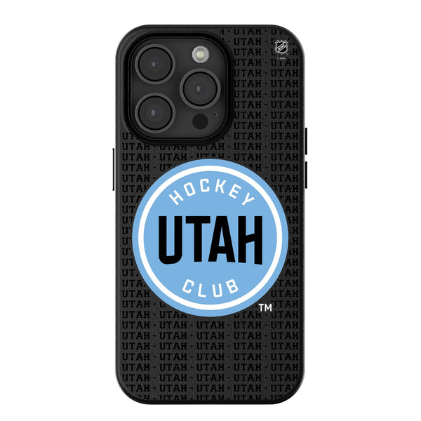 Utah Hockey Club Text Backdrop iPhone MagSafe Compatible Phone Case