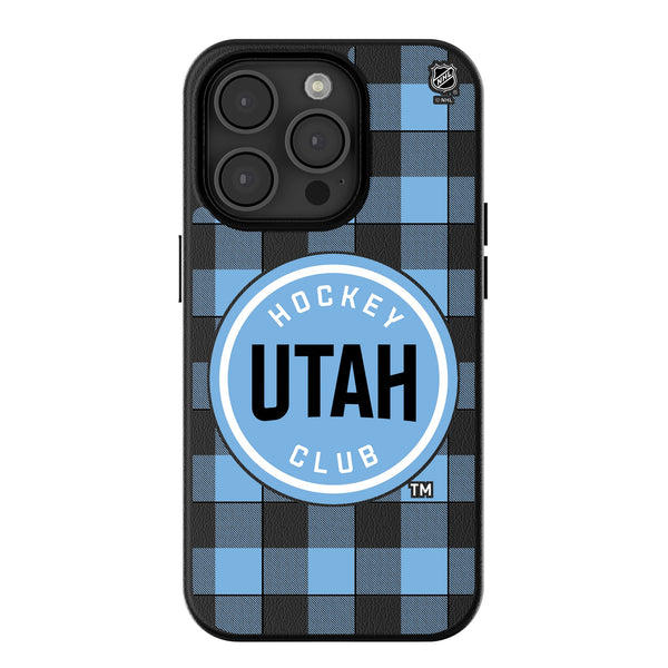 Utah Hockey Club Plaid iPhone MagSafe Compatible Phone Case