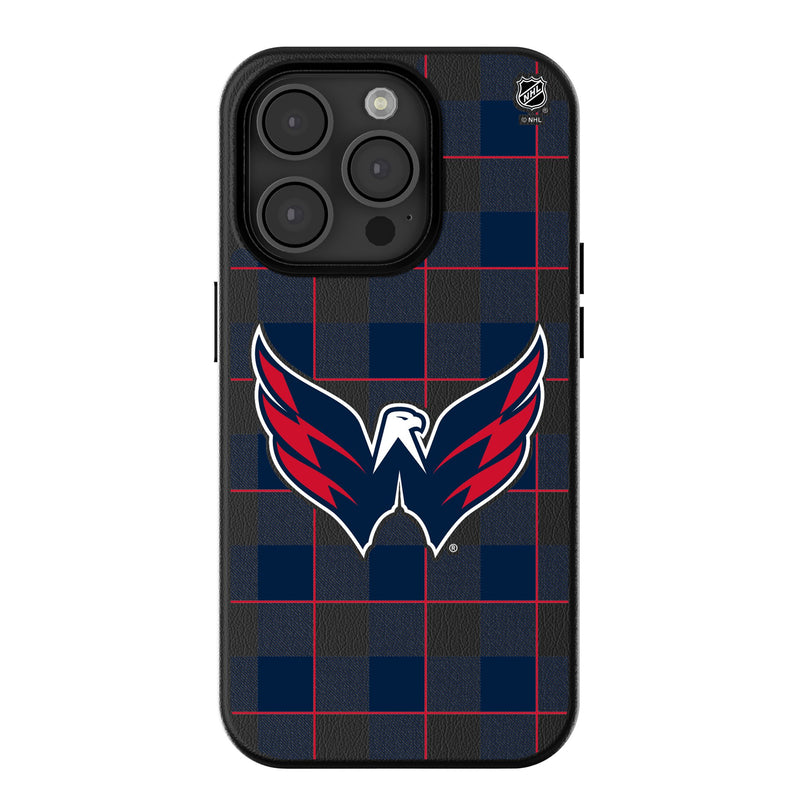 Washington Capitals Plaid iPhone MagSafe Compatible Phone Case