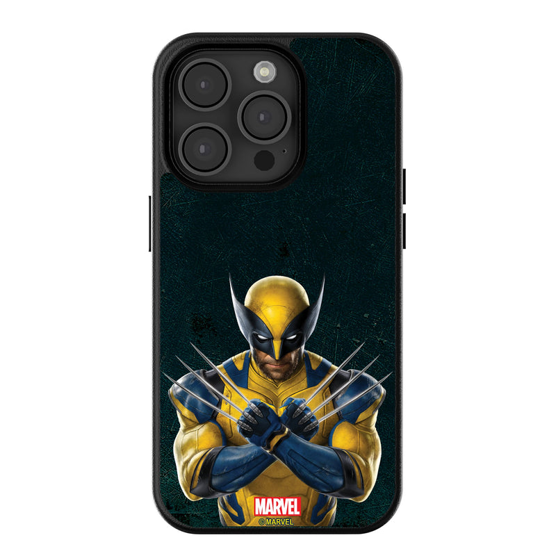 Marvel Deadpool Wolverine Badge iPhone MagSafe Compatible Phone Case