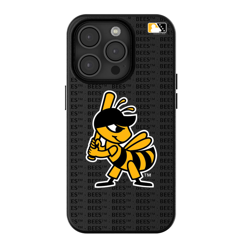 Salt Lake Bees Text Backdrop iPhone MagSafe Compatible Phone Case