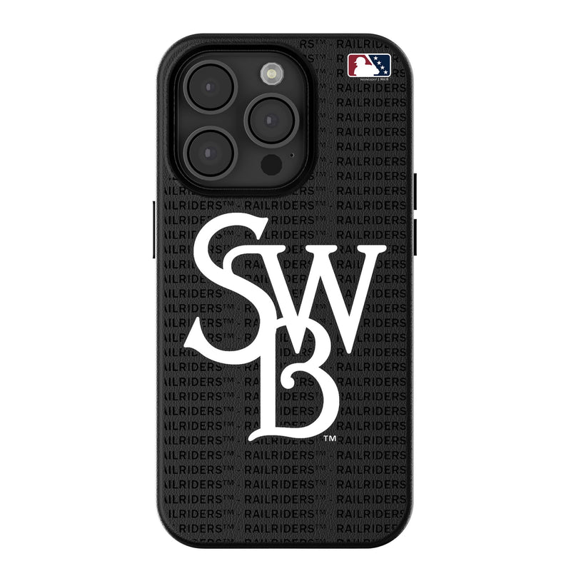 Scranton/Wilkes-Barre RailRiders Text Backdrop iPhone MagSafe Compatible Phone Case