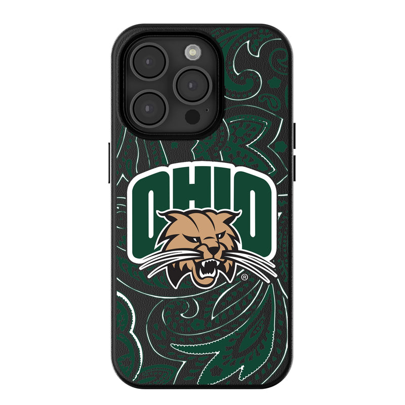 Ohio University Bobcats Paisley iPhone MagSafe Compatible Phone Case