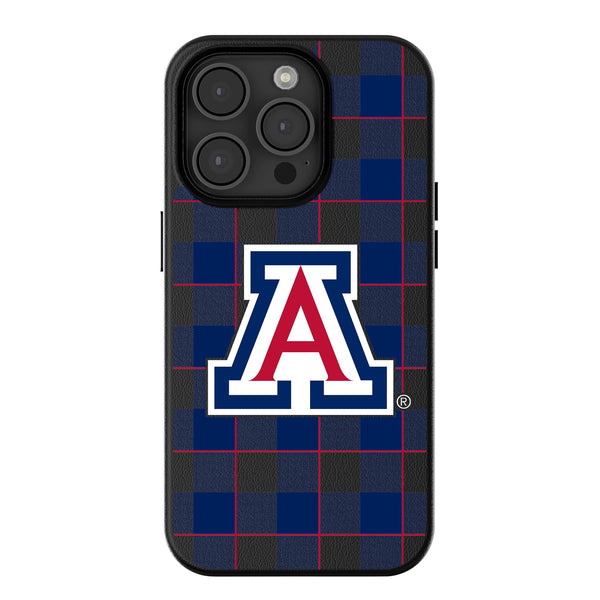 University of Arizona Wildcats Plaid iPhone MagSafe Compatible Phone Case