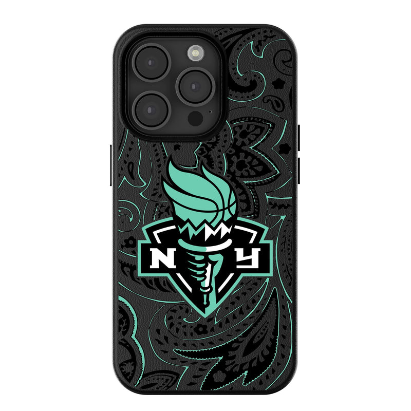 New York Liberty Paisley iPhone MagSafe Compatible Phone Case