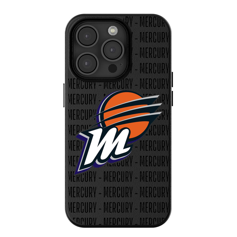 Phoenix Mercury Text Backdrop iPhone MagSafe Compatible Phone Case