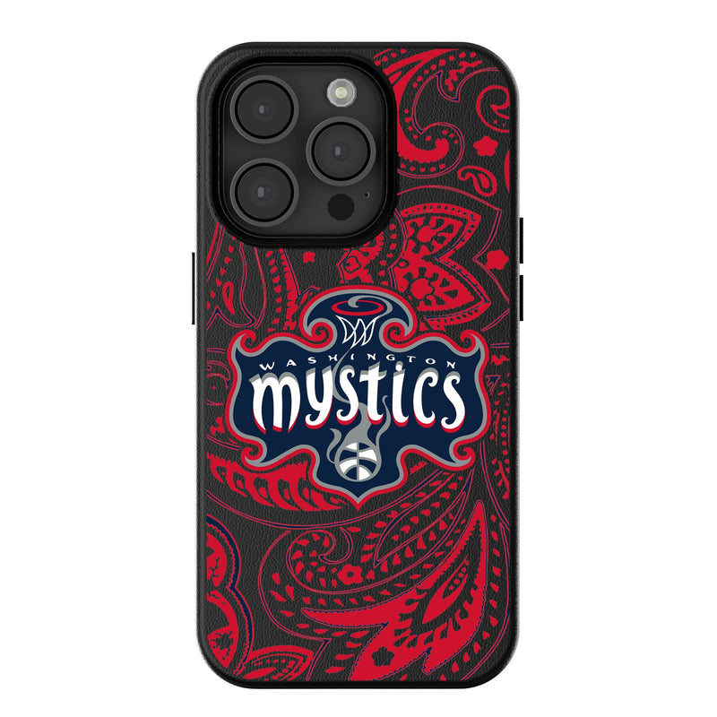 Washington Mystics Paisley iPhone MagSafe Compatible Phone Case