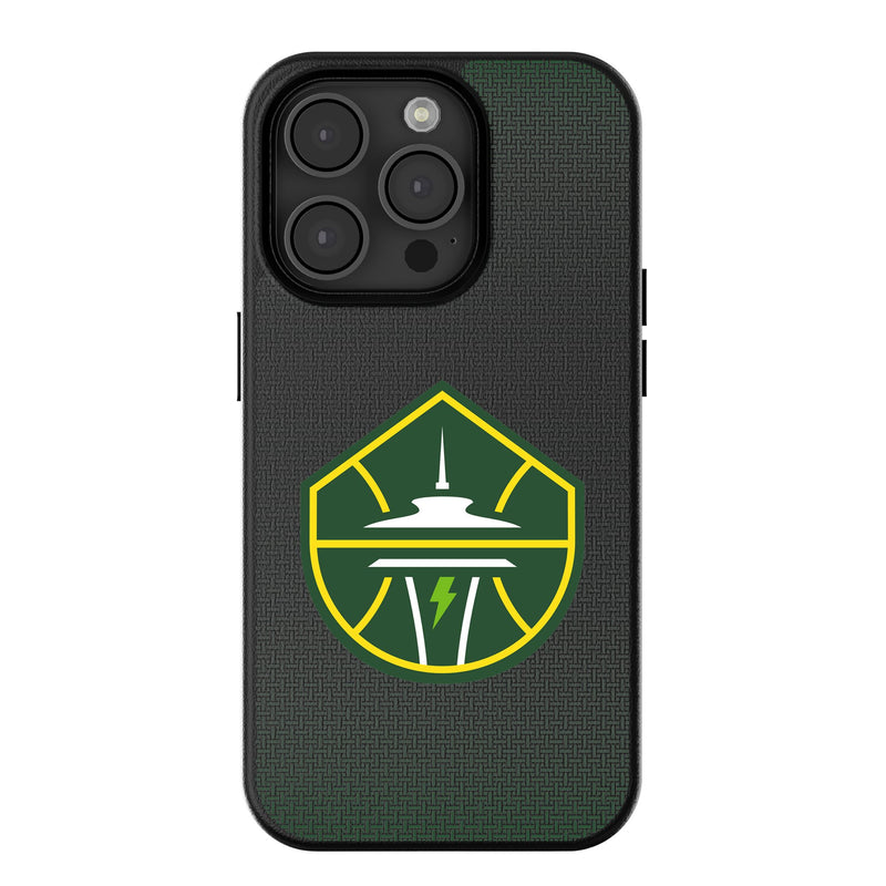 Seattle Storm Linen iPhone MagSafe Compatible Phone Case