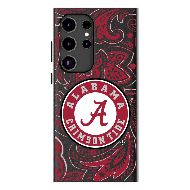 University of Alabama Crimson Tide Paisley Galaxy MagSafe Compatible Phone Case