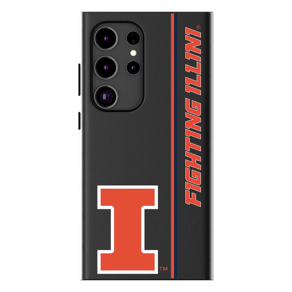 University of Illinois Fighting Illini Sidebar Galaxy MagSafe Compatible Phone Case