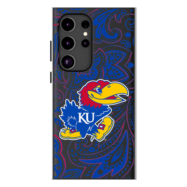 University of Kansas Jayhawks Paisley Galaxy MagSafe Compatible Phone Case