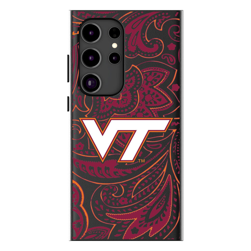 Virginia Tech Hokies Paisley Galaxy MagSafe Compatible Phone Case