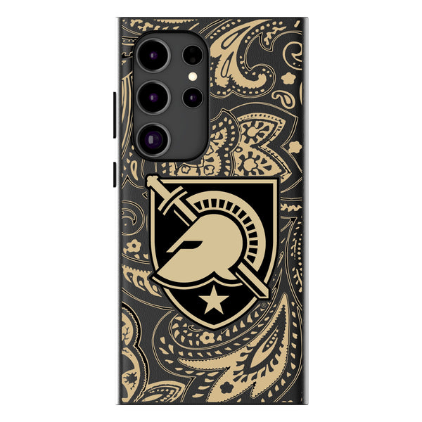 United States Military Academy Black Knights Paisley Galaxy MagSafe Compatible Phone Case