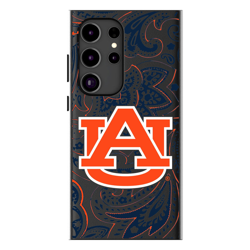 University of Auburn Tigers Paisley Galaxy MagSafe Compatible Phone Case