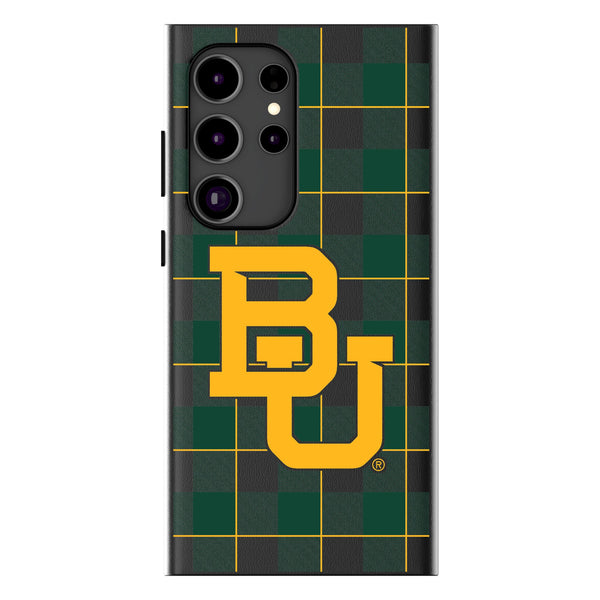 Baylor University Bears Plaid Galaxy MagSafe Compatible Phone Case