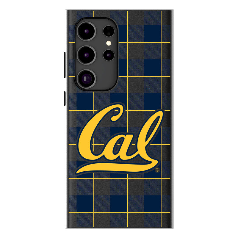 University of California Berkeley Golden Bears Plaid Galaxy MagSafe Compatible Phone Case