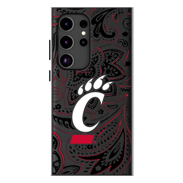 University of Cincinnati Bearcats Paisley Galaxy MagSafe Compatible Phone Case