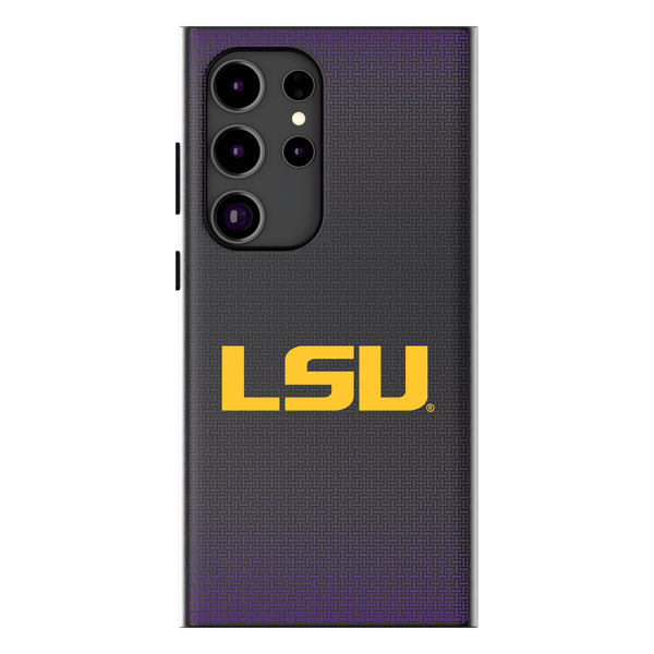 Louisiana State University Tigers Linen Galaxy MagSafe Compatible Phone Case