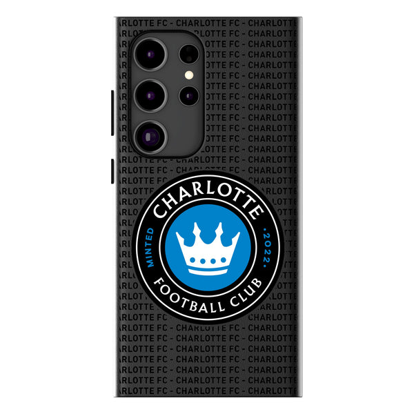 Charlotte FC  Text Backdrop Galaxy MagSafe Compatible Phone Case