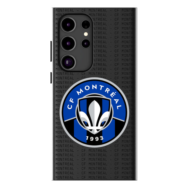 CF Montreal  Text Backdrop Galaxy MagSafe Compatible Phone Case