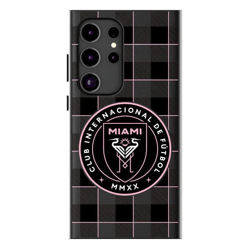 Inter Miami CF  Plaid Galaxy Magnetic Phone Case