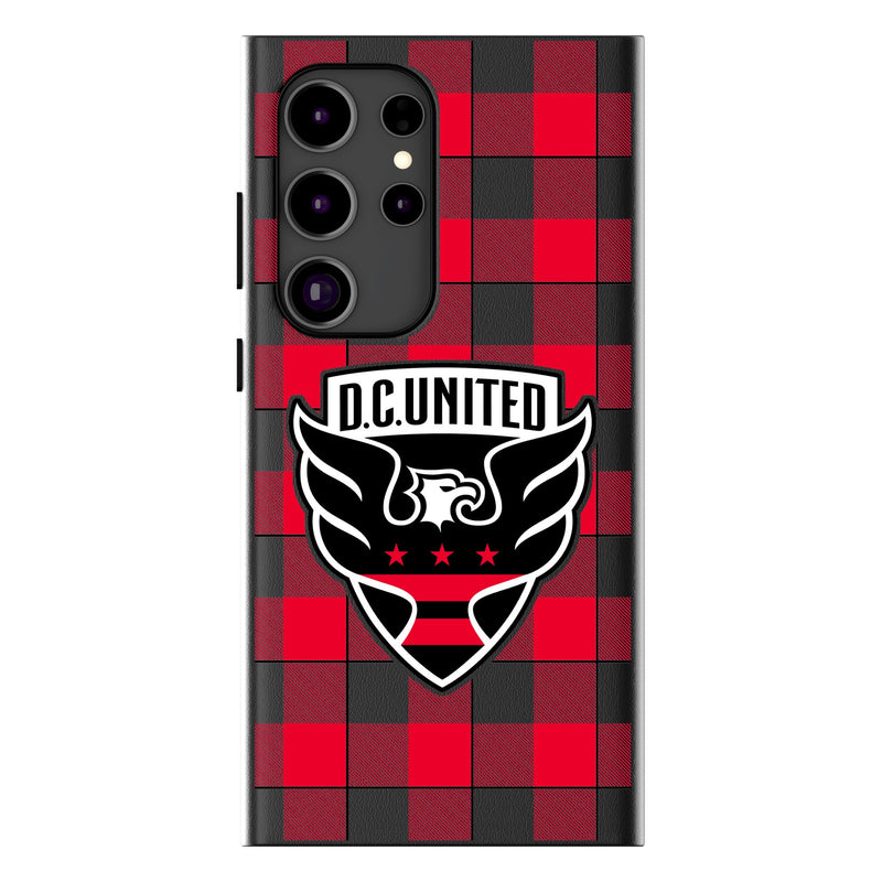 DC United  Plaid Galaxy Magnetic Phone Case