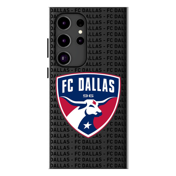 FC Dallas  Text Backdrop Galaxy MagSafe Compatible Phone Case