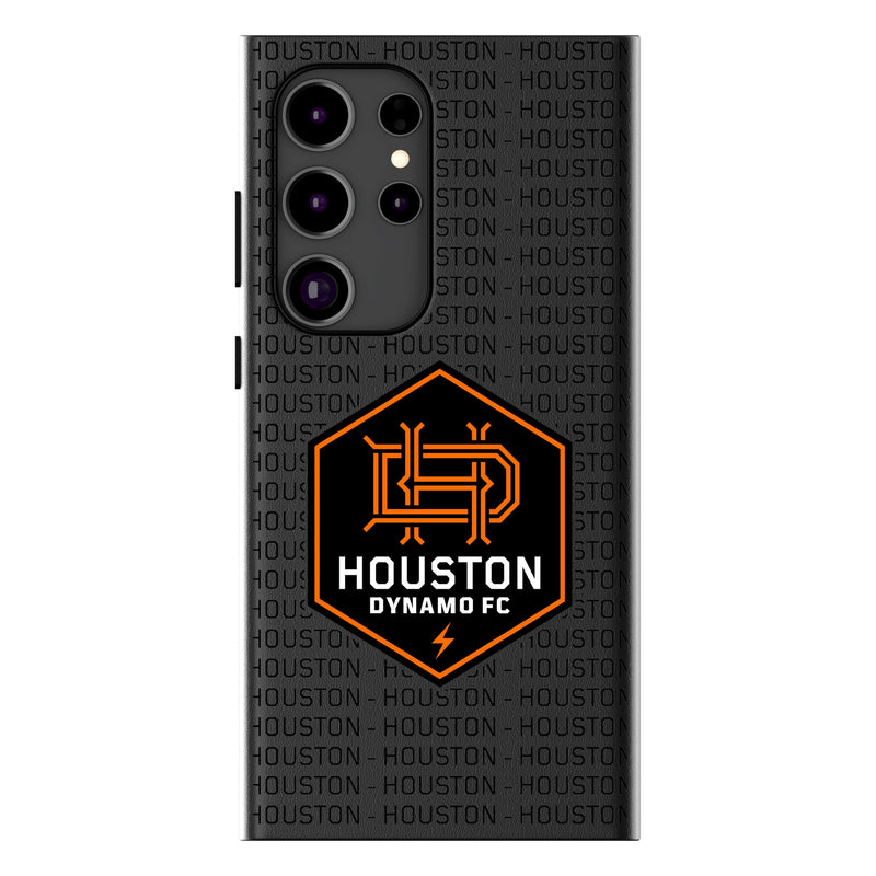 Houston Dynamo  Text Backdrop Galaxy MagSafe Compatible Phone Case