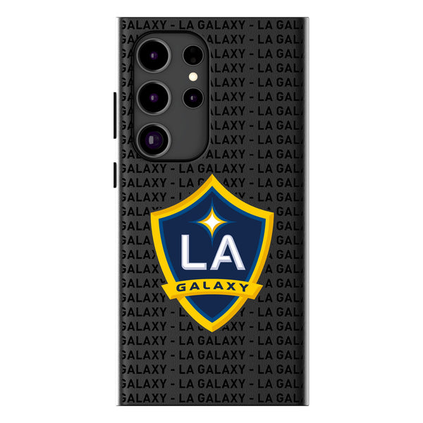 LA Galaxy  Text Backdrop Galaxy MagSafe Compatible Phone Case