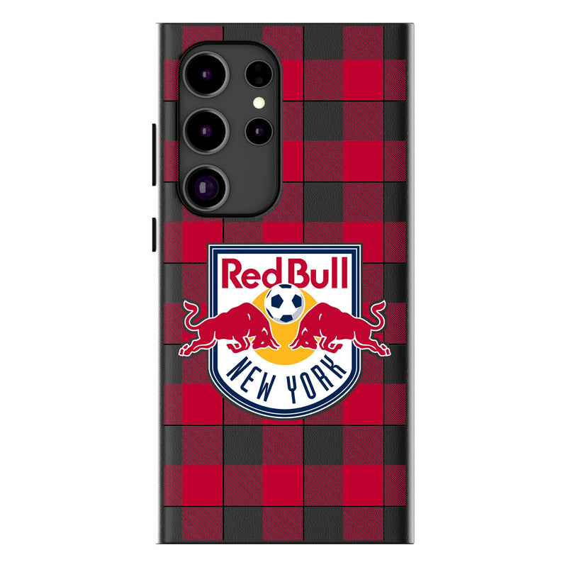 New York Red Bulls  Plaid Galaxy Magnetic Phone Case