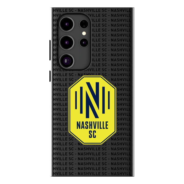 Nashville SC  Text Backdrop Galaxy MagSafe Compatible Phone Case