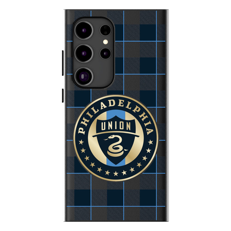 Philadelphia Union   Plaid Galaxy Magnetic Phone Case