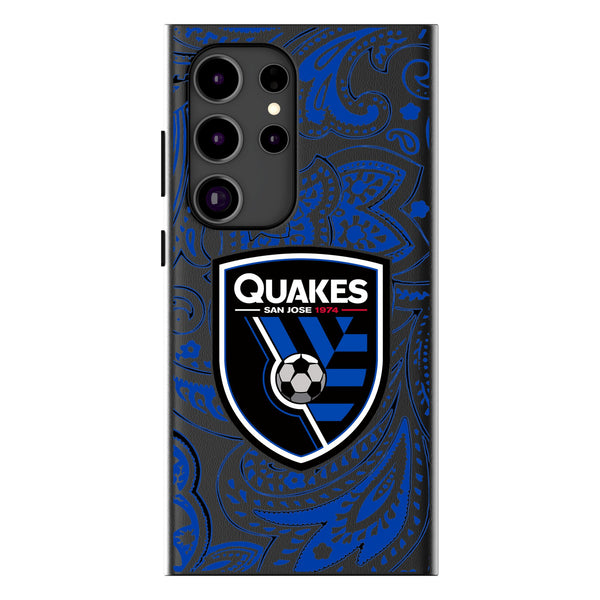 San Jose Earthquakes   Paisley Galaxy MagSafe Compatible Phone Case