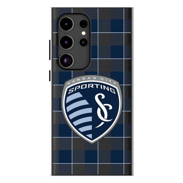 Sporting Kansas City   Plaid Galaxy MagSafe Compatible Phone Case