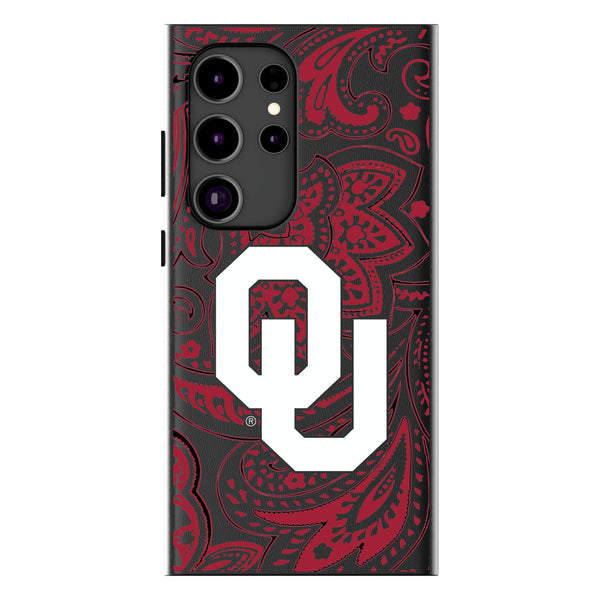 University of Oklahoma Sooners Paisley Galaxy MagSafe Compatible Phone Case