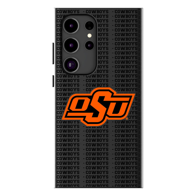 Oklahoma State University Cowboys Text Backdrop Galaxy MagSafe Compatible Phone Case