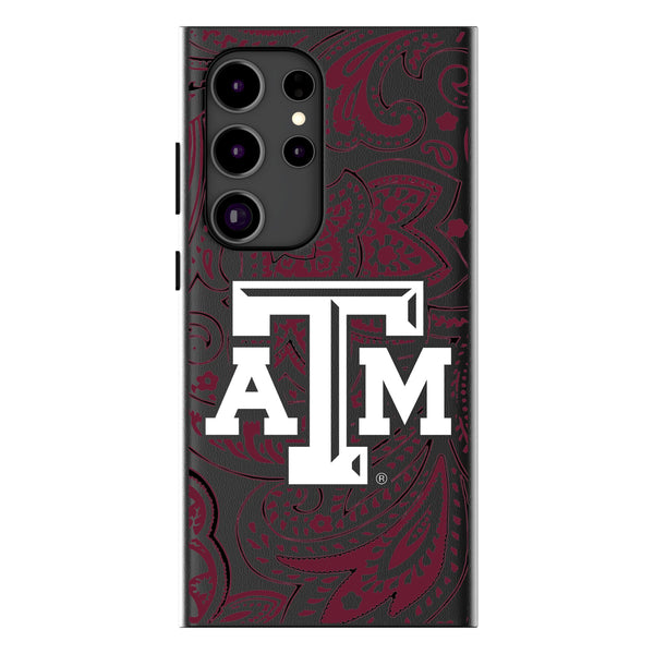 Texas A&M University Aggies Paisley Galaxy MagSafe Compatible Phone Case