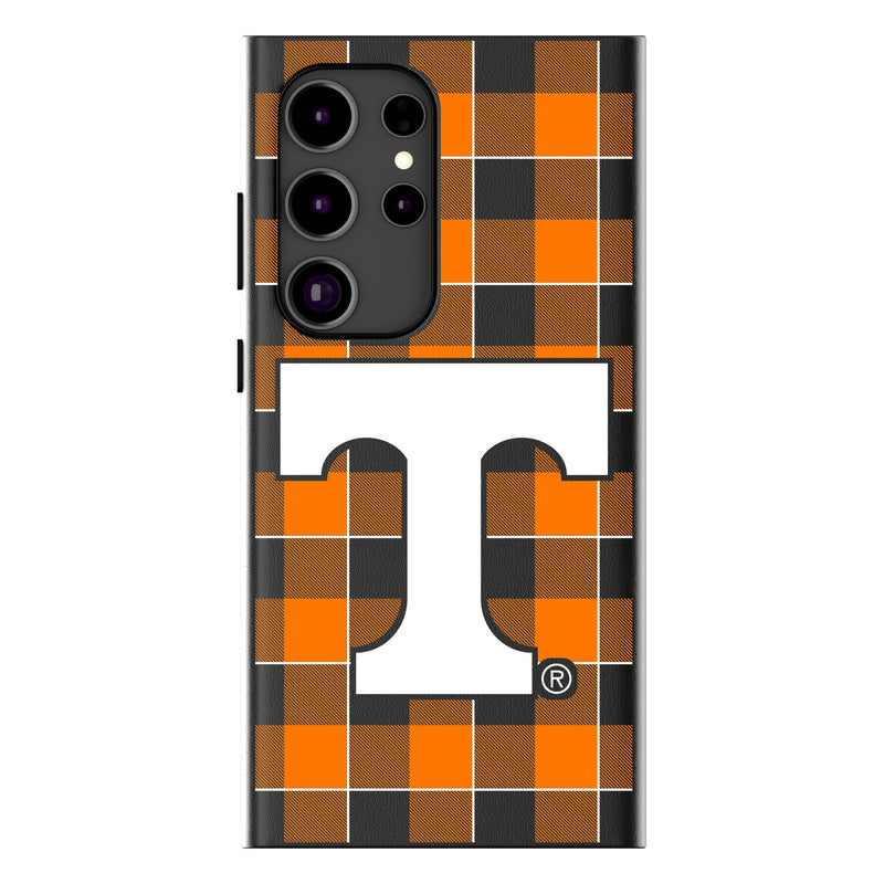 University of Tennessee Volunteers Plaid Galaxy MagSafe Compatible Phone Case