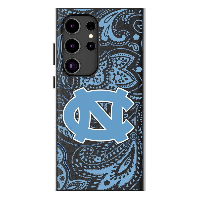 University of North Carolina Tar Heels Paisley Galaxy MagSafe Compatible Phone Case