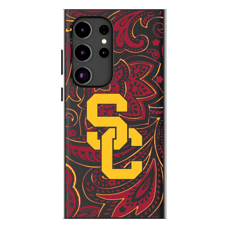 University of Southern California Trojans Paisley Galaxy MagSafe Compatible Phone Case