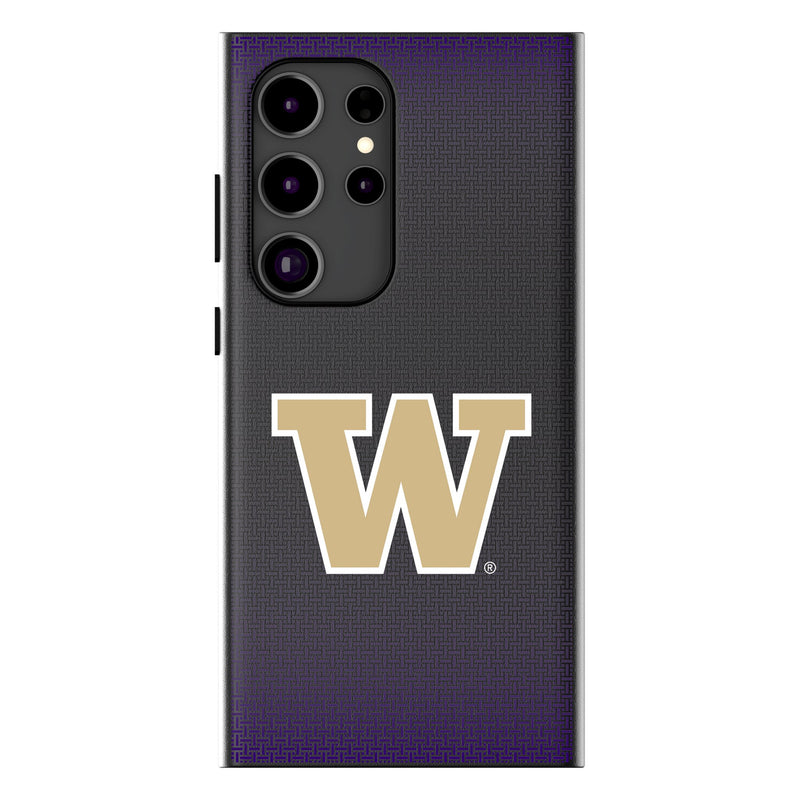 University of Washington Huskies Linen Galaxy MagSafe Compatible Phone Case