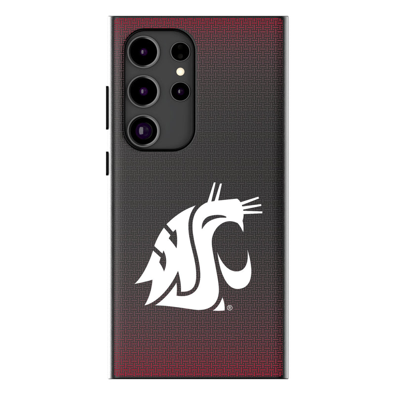 Washington State University Cougars Linen Galaxy MagSafe Compatible Phone Case