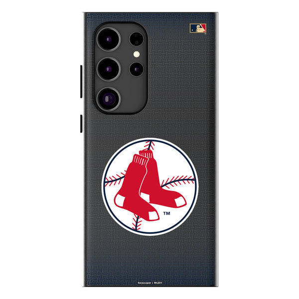 Boston Red Sox 1970-1975 - Cooperstown Collection Linen Galaxy MagSafe Compatible Phone Case