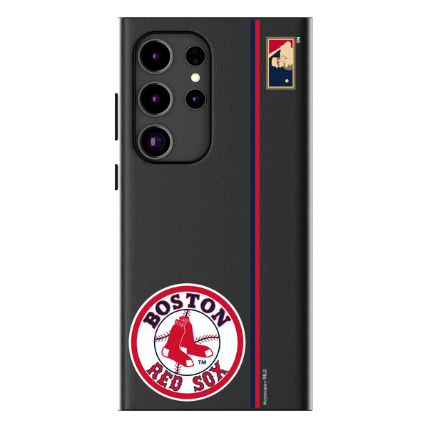 Boston Red Sox 1976-2008 - Cooperstown Collection Sidebar Galaxy MagSafe Compatible Phone Case