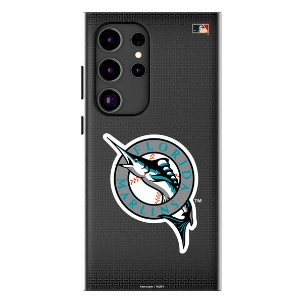 Miami Marlins 1993-2011 - Cooperstown Collection Linen Galaxy MagSafe Compatible Phone Case