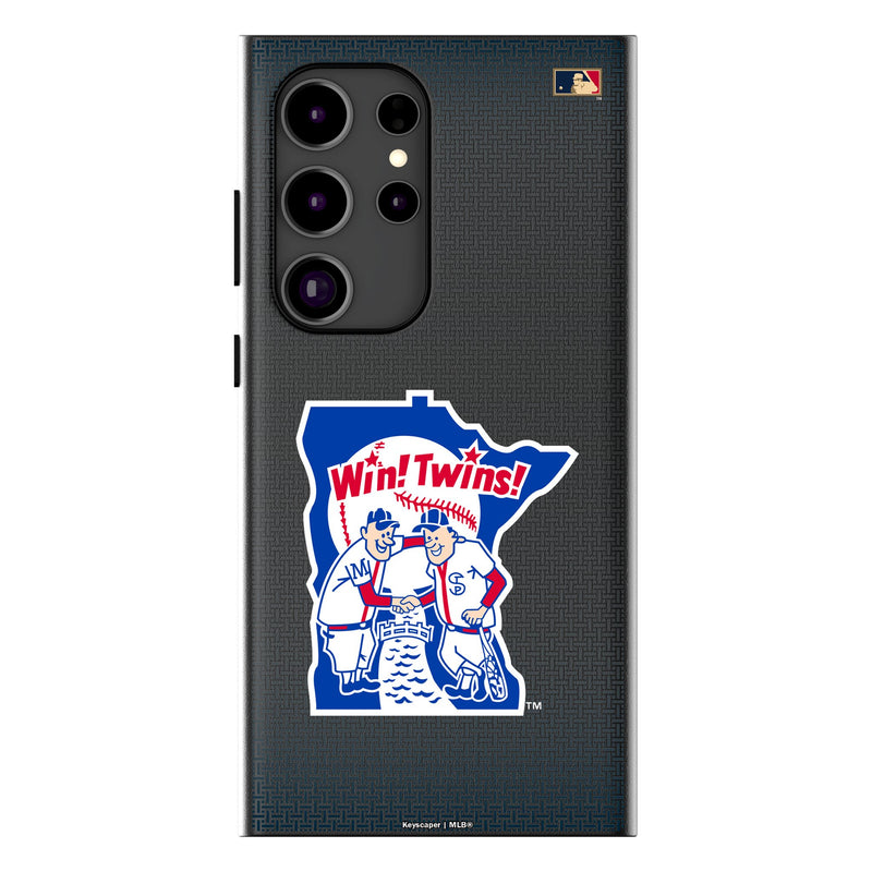 Minnesota Twins 1976-1986 - Cooperstown Collection Linen Galaxy MagSafe Compatible Phone Case